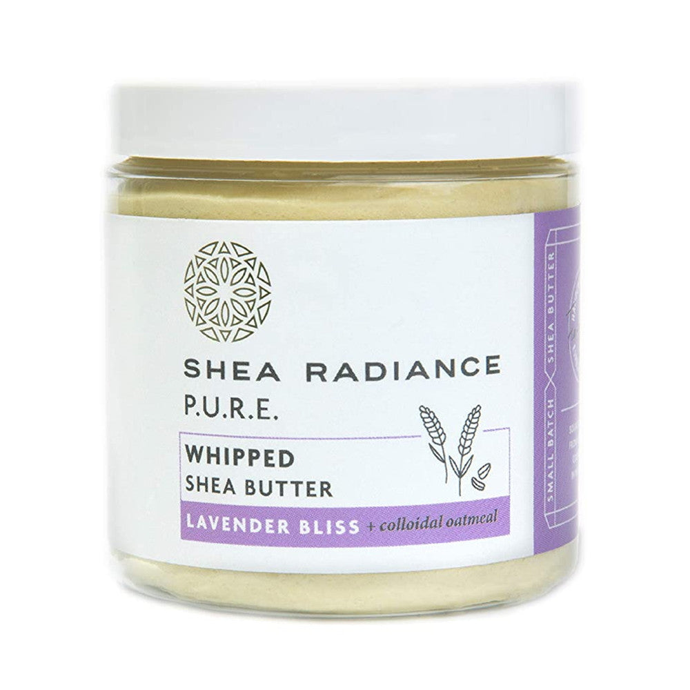 Shea Radiance Whipped Shea Butter with Colloidal Oatmeal, Lavender Bliss, 5 Oz